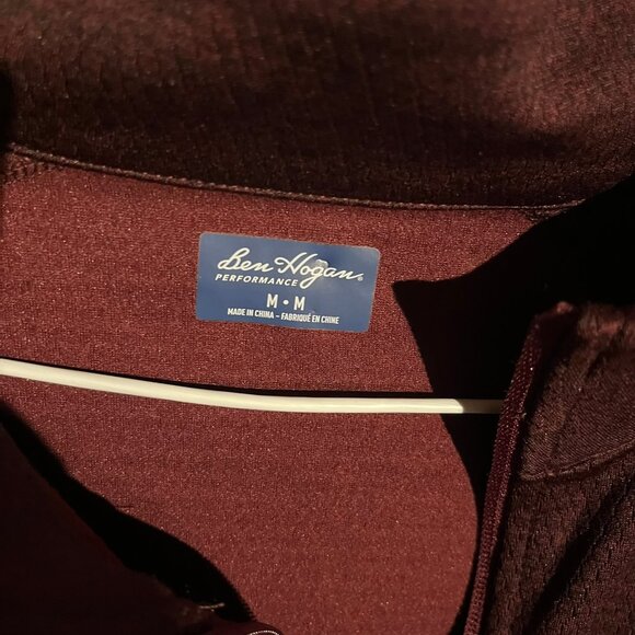 Ben Hogan Performance 1/4-Zip Pullover – Maroon - Picture 3 of 3